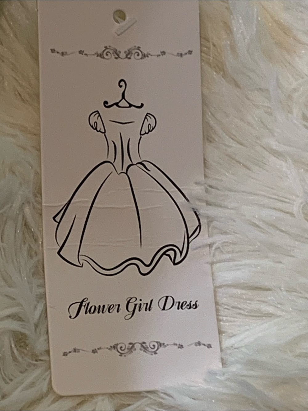 Ivory/Off White Satin Flower Girl Dress Pearl Trim Bow Back V Neck Size 8 - Picture 13 of 16